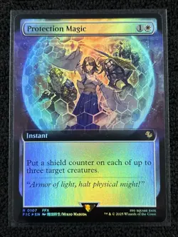Protection Magic [Extended Art Foil] #107 Final Fantasy Magic The Gathering - Image 1