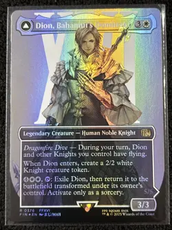 Dion, Bahamut's Dominant [Borderless Foil] #376 Final Fantasy MTG - Image 1