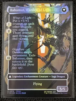 Dion, Bahamut's Dominant [Borderless Foil] #376 Final Fantasy MTG - Image 2