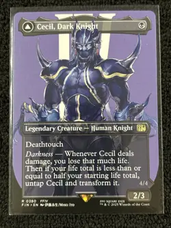 Cecil, Dark Knight [Borderless] #380 Final Fantasy Magic The Gathering - Image 1