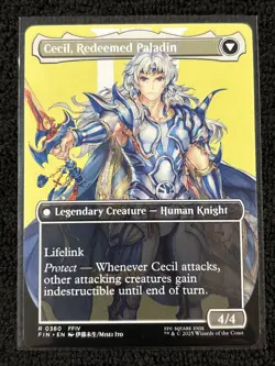 Cecil, Dark Knight [Borderless] #380 Final Fantasy Magic The Gathering - Image 2