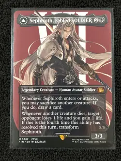 Sephiroth, Fabled SOLDIER [Borderless] #382 Final Fantasy Magic The Gathering - Image 1