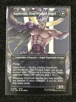 Sephiroth, Fabled SOLDIER [Borderless] #382 Final Fantasy Magic The Gathering - Image 2