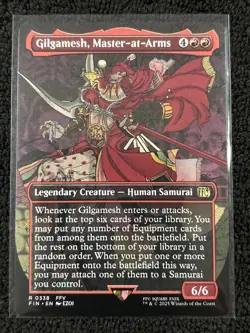 Gilgamesh, Master-at-Arms [Borderless] #338 Final Fantasy Magic The Gathering - Image 1