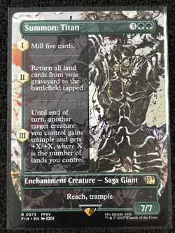 Summon: Titan [Borderless] #373 Final Fantasy Magic The Gathering - Image 1