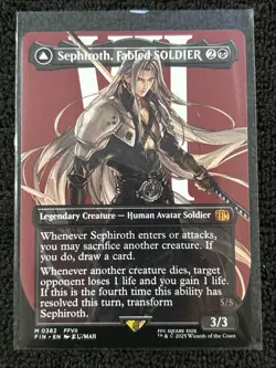 Sephiroth, Fabled SOLDIER [Borderless Foil] #382 Final Fantasy MTG - Image 1