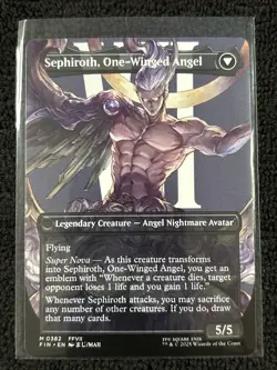 Sephiroth, Fabled SOLDIER [Borderless Foil] #382 Final Fantasy MTG - Image 2
