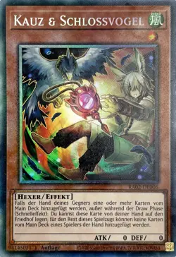 Yu Gi Oh! Kauz & Schlossvogel V2 RA02-DE006 Collectors Rare - Image 1