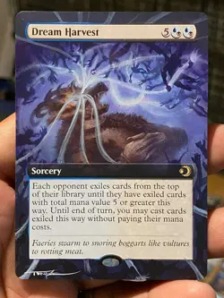 Dream Harvest Showcase MTG Lorwyn Eclipsed Hand Painted Full Altered Art Tentz - Image 1