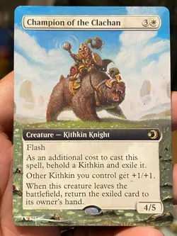 Champion of the Clachan MTG Lorwyn Eclipsed Hand Painted Full Altered Art Tentz - Image 1