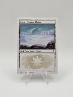 Snow-Covered Plains (White Border) Mystery Booster 2 Regular Near Mint - Image 1