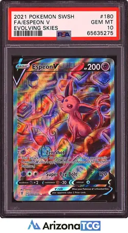 Pokemon 2021 Espeon V 180/203 Full Art Evolving Skies GEM MINT PSA 10 - Image 1
