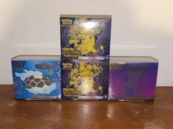 Pokemon sealed ETB and UPC lot, Surging, Stellar, Sword & Shield, Terapagos - Image 4