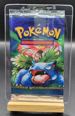 Pokemon TCG WOTC 1999 Base Set EMPTY Booster Pack Venusaur Art - Image 1