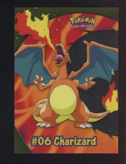 2000 Topps Pokemon TV Animation Clear Cards #06 Charizard - Image 1