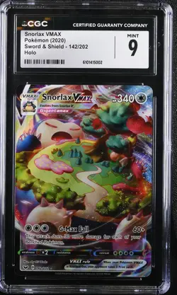 Snorlax Vmax #142 Pokemon Sword & Shield CGC 9 - Image 1