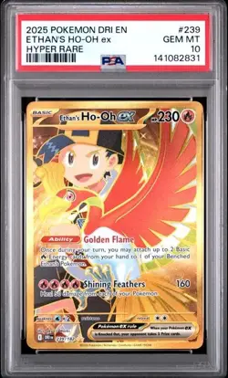 Ethan's Ho-Oh EX *PSA 10* Hyper Rare *Destined Rivals* #239 * Pokemon - Image 1