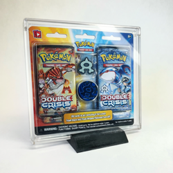 Pokemon Double Crisis 3-Pack Blister Acrylic Case w/ Stand | UV Protective - Image 1