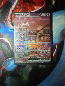 Pokemon TCG Mew EX SVP 053 Scarlet Violet 151 Black Star Promo Full Art - Image 1