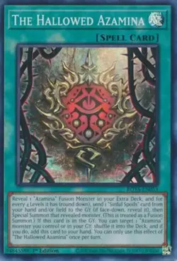 Yugioh! The Hallowed Azamina - ROTA-EN053 - Super Rare - 1st Edition Near Mint, - Image 1