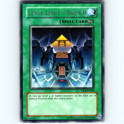 Yugioh Level Limit - Area B DR2-EN205 Unlimited Silver Foil Rare - VLP-NM 💎 - Image 1