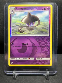 Lampent 102/214 Reverse Holo Pokemon 2018 Lost Thunder - LP - Image 1