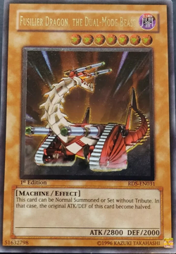 Fusilier Dragon, the Dual Mode Beast RDS-EN031 Ultimate Rare 1st Edition YuGiOh - Image 1