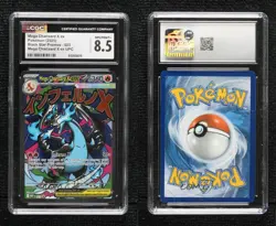 Mega Charizard X ex Pokemon Evolution Black Star (MEP) Promo CGC 8.5 - Image 3