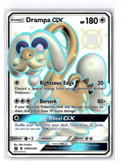 Drampa GX - SV80/SV94 Hidden Fates: Shiny Vault Holo Rare - NM - POKEMON TCG - Image 1