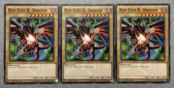 Red-Eyes B. Dragon LDK2-ENJ01 (x3) Legendary Decks II 1st Edition LP - Image 1