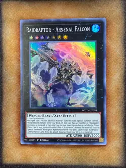 Yugioh Raidraptor - Arsenal Falcon ROTD-EN094 Super Rare 1st Ed NM - Image 1