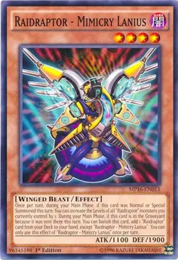 2016 Mega-Tins Mega Pack #MP16-EN015 Raidraptor - Mimicry Lanius UN - Image 1
