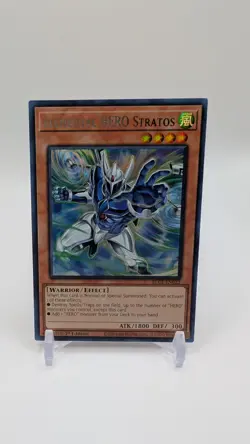 Elemental HERO Stratos (Alternate Art) Ultra Rare BLC1-EN022 NM 1st Ed Yu-Gi-Oh! - Image 1