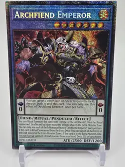 Archfiend Emperor 1st Edition Starlight Rare BPRO-EN031 Yu-Gi-Oh! - Image 1