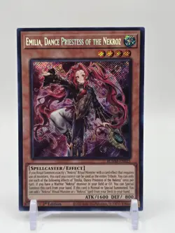 Yu-Gi-Oh! Emilia, Dance Priestess Of The Nekroz BLMM-EN025 Secret Rare - Image 1