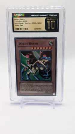 Insect Queen RP02-EN088 | CGC 10 Pristine | Retro Pack 2 Reprint | Super Rare - Image 1