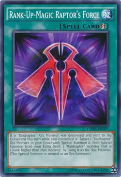 Rank-Up-Magic Raptor's Force - CORE-EN057 - Common - Unlimited Edition - Lightly - Image 1