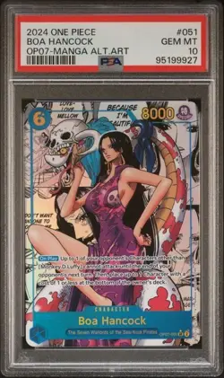 2024 ONE PIECE 500 YEARS IN THE FUTURE MANGA ALT ART #051 BOA HANCOCK PSA 10 - Image 2