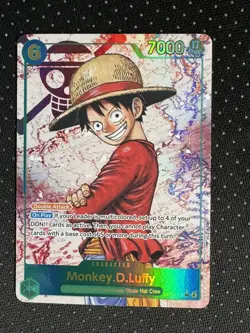 Monkey D. Luffy OP13-118 SEC Alt Art One Piece Carrying On His Will English Foil - Image 1