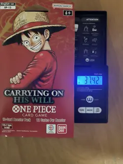 One Piece OP-13 CARRYING ON HIS WILL Sleeved Booster Pack - Heavy - 37.42g 🔥🔥 - Image 1