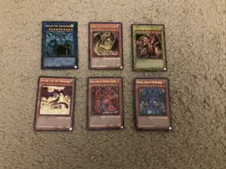 Yugioh 1996 God Cards Lot Of 6 Cards - Image 1