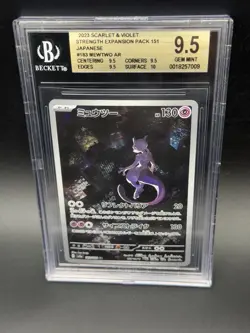 Mewtwo 183 Sv2a: Pokemon Card 151 Holo (Japanese) - BGS 9.5 GEM MINT - Image 1