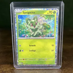McDonald's Sprigatito Holo Pokemon TCG Card 001/015 2023 Promo NM - Image 1