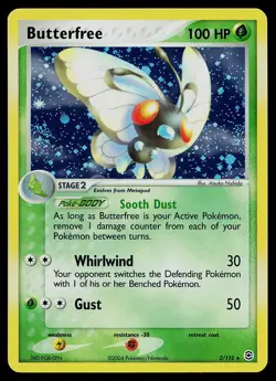 Pokemon Card - Butterfree FireRed & LeafGreen 2/112 Holo Rare - Image 1