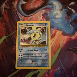 Pokemon Gyarados TCG Base Set Holo Card 6/102 Unlimited Rare, LP Condition - Image 3