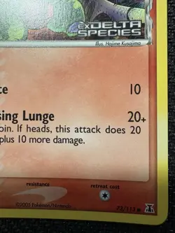 Pokemon Larvitar EX Delta Species 73/113 Reverse Holo Stamped LP+ Excellent Card - Image 4