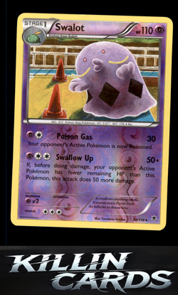 Reverse Holofoil Swalot 38/119 Pokemon Rare XY - Phantom Forces Card NM - Image 1