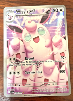 Pokemon card- Wigglytuff 105/094 - Phantasmal Flames- Illustration Rare- Holo - Image 2