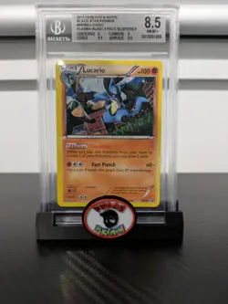 Pokemon Card 2011 PSA BGS 8.5 LUCARIO Holo Very Rare Promo BW85 Black & White - Image 1