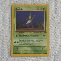 Wizards of the Coast Oddish Jungle Common Pokemon Card Grass 58/64 Regular - Image 1
